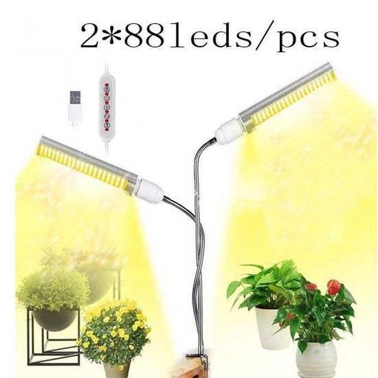 LAMPE DE CULTURE,2 sunlight 88leds--lampe horticole de croissance Led à ...