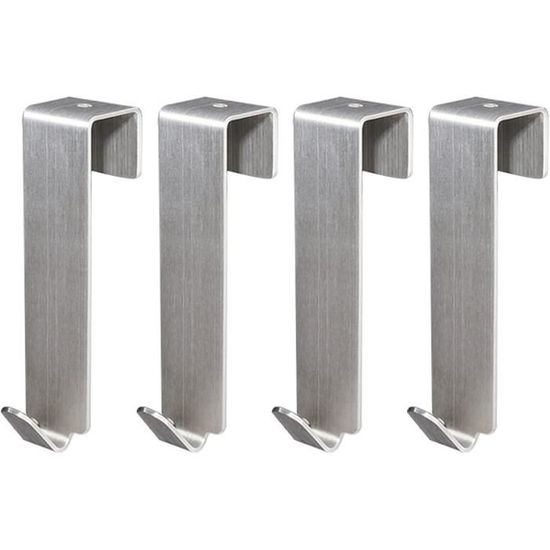 Set De 4 Crochets En Acier Inoxydable Premium – Pour Carrelage, Panneaux D'affichage