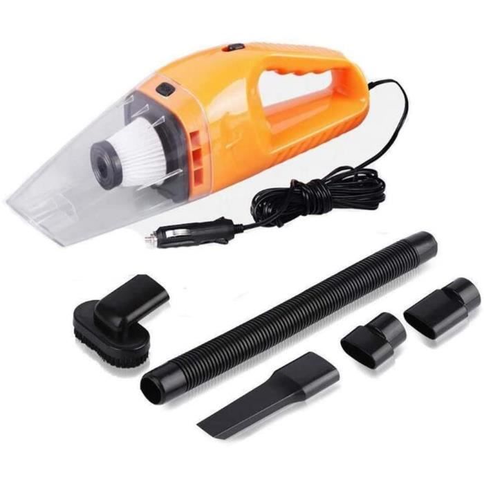 Aspirateur De Voiture 12V Manuel - Branchement Allume-cigare, Compact Et Pratique - Neuf