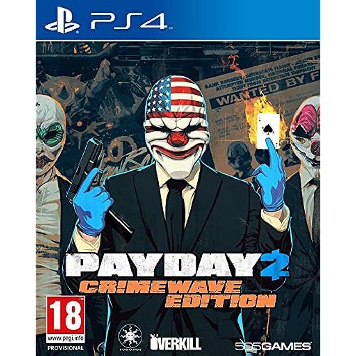 505 Games Jeux Vidéo - Gioco PS4 - Payday 2 - Tir - Fps - Multi-Joueurs