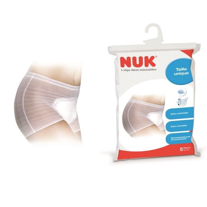 Nuk Grossesse Slip Filet Extensible Taille Unique Lot de 5