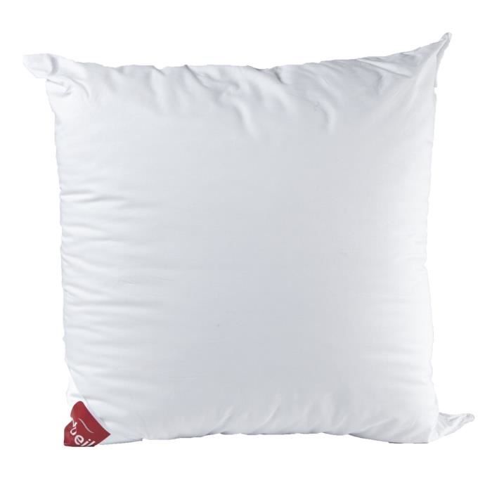 ABEIL Oreiller 100% coton Bio Confort Sensation 60x60 cm blanc