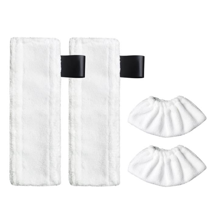 Ensemble de 2 Chiffon de nettoyage et 2 Housse en tissu pour Karcher EasyFix SC2 SC3 SC4 SC5