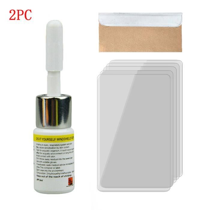 Outil de réparation de puce de fissure de verre de fenêtre de voiture de fluide de réparation de Nano de verre automobile 3ML