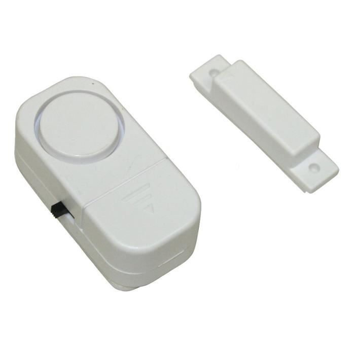 Mini alarme sonore adhésive pour porte ou fenêtre