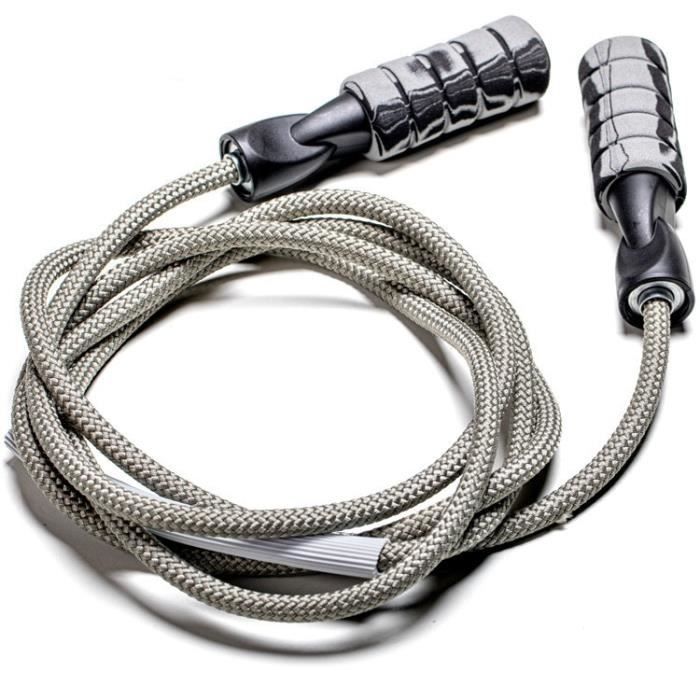 2.8m haute vitesse corde à sauter corde à sauter Crossfit Fitness équipement Double portant poi - Modèle: Gris clair - HSJSTSA02256