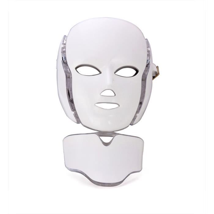 7 Color Light LED Facial Mask Photon Therapy Tighten Pores Anti Ance Wrinkle Skin Care Rejuvenation Neck Beauty Spa Instrument