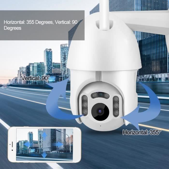 1080p WiFi Caméra sécurité TUYA IP CCTV IP étanche d?me extérieur ONVIF 100-240V (EU)