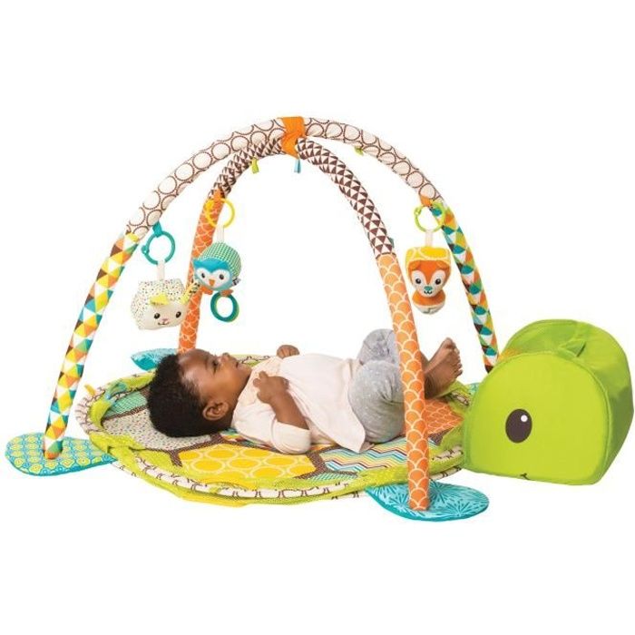 INFANTINO Tapis de Jeu Bébé Evolutif 3 en 1 Thème Forêt