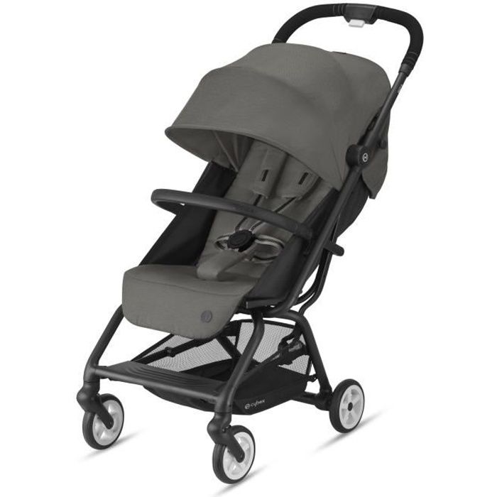 CYBEX Poussette ultra compacte Gold EEZY S 2 - Dès la naissance - Jusqu'à 22kg - Dossier réglable -4 roues à suspensions - Soho grey