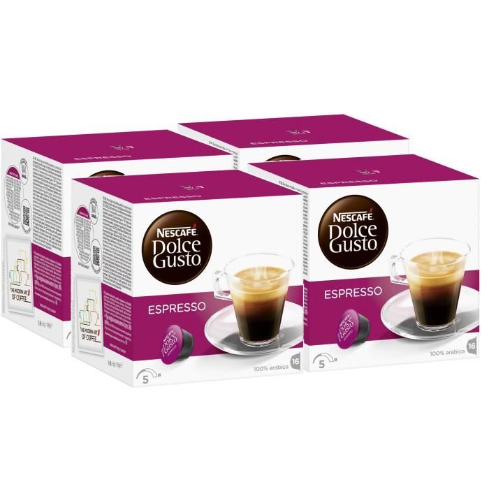 Nescafe Dolce Gusto Espresso Cafe 64 Dosettes