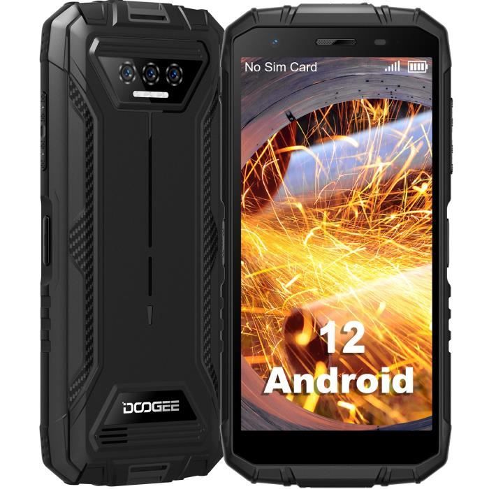 Telephone portable DOOGEE S41 Batterie 6300mAh Smartphone - IP68 GPS - 5.45” Écran - Android 12 - double SIM - Noir