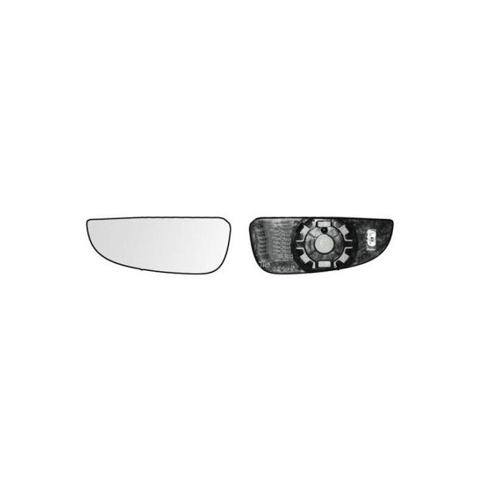 Miroir Glace rétroviseur gauche pour FIAT DUCATO III ph.2 depuis 2014 gt, verre inférieur, dégivrant.