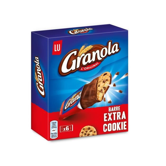 Barre extra cookie 0.168 KGM Granola