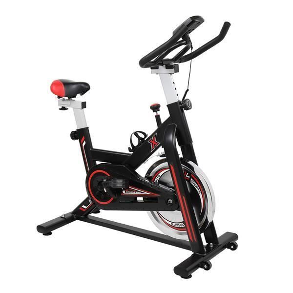 GH-709 N001 Vélo d'appartement adulte, 105 x 50 x 118cm, 120kg Noir Maison d'intérieur, Résistance en feutre de laine