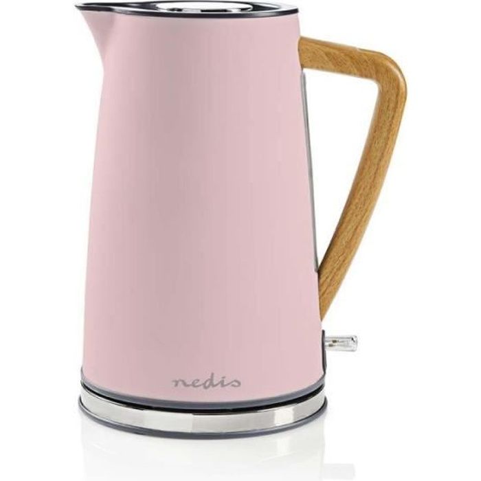 NEDIS Bouilloire Électrique 1,7 L Doux au toucher Rose