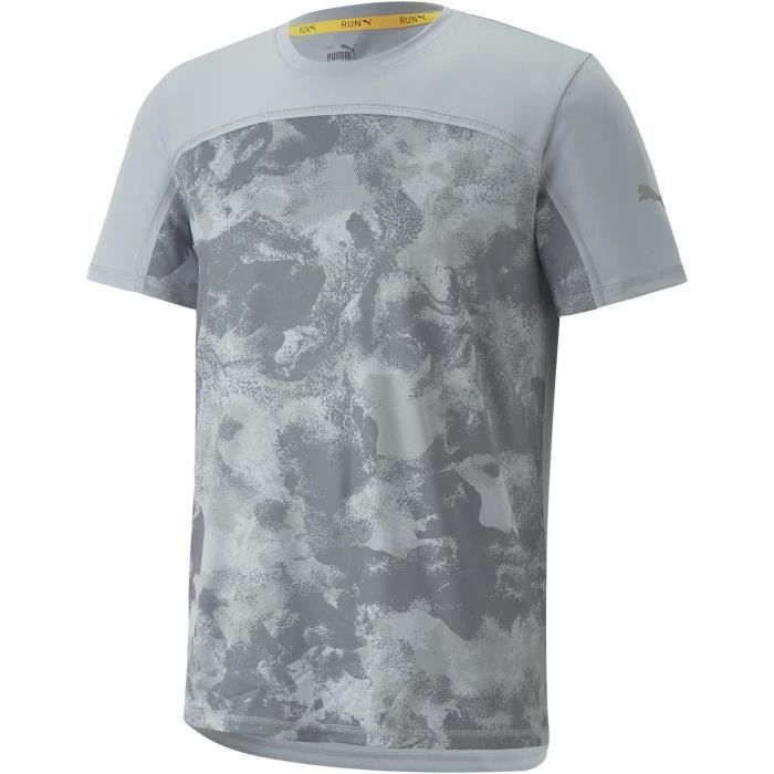 T Shirt de Running - PUMA - Homme - Gris