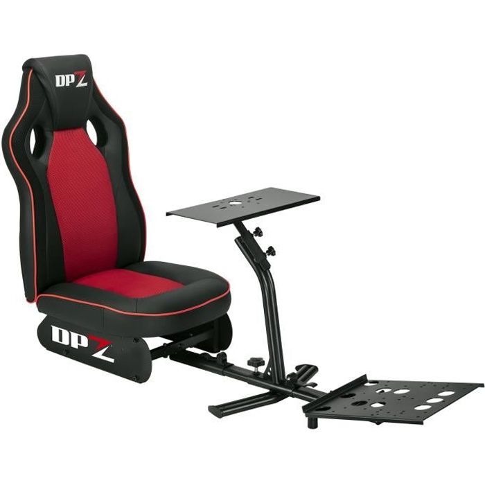 Siège de simulation baquet DPZ avec support pour volant et pédalier - Cockpit de simulation DPZ pour volant PS5, Xbox Serie X/S, PS4