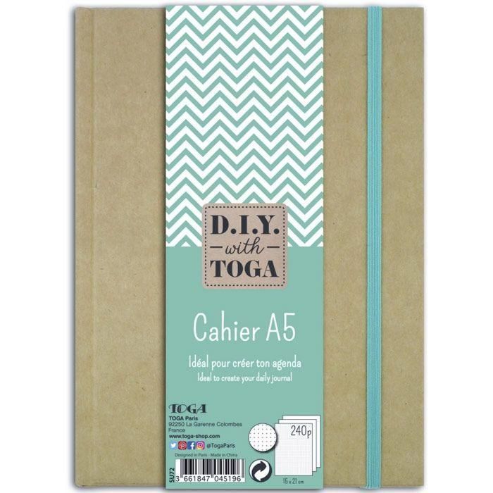 Cahier A5 kraft pour bullet journal - 240 pages