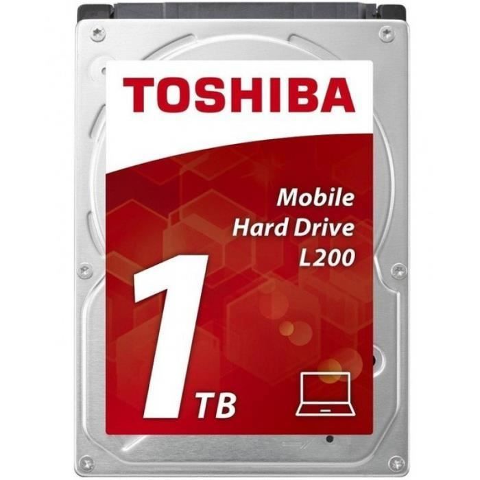 toshiba l200 mobile hard drive 1tb bulk Disque Dur Toshiba L200 1TB. Taille du disque dur: 2.5-, Capacité disque dur: 1000 Go,