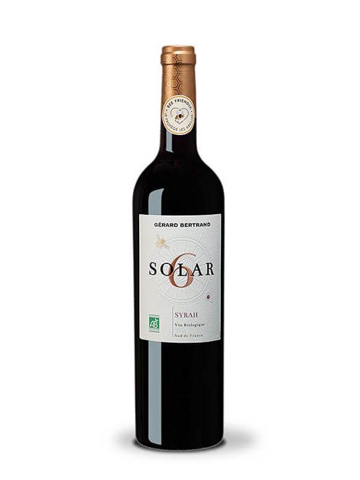 Gérard Bertrand Solar6 Syrah IGP Cévennes - Vin rouge du Languedoc-Roussillon - Bio