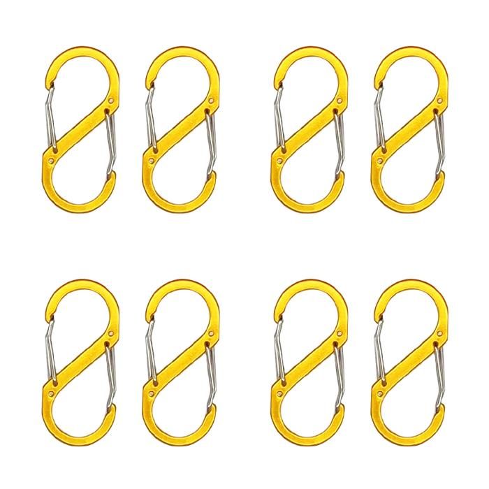 Anneaux En D En Alliage D'aluminium - Lot De 40, 47 Mm, Pour Camping, Sac à Dos, Pêche, Bricolage Léger