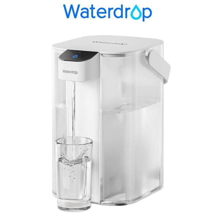 Waterdrop Carafe filtrante électrique instantanée avec filtre de 3 mois système de filtration deau de comptoir de 35 L