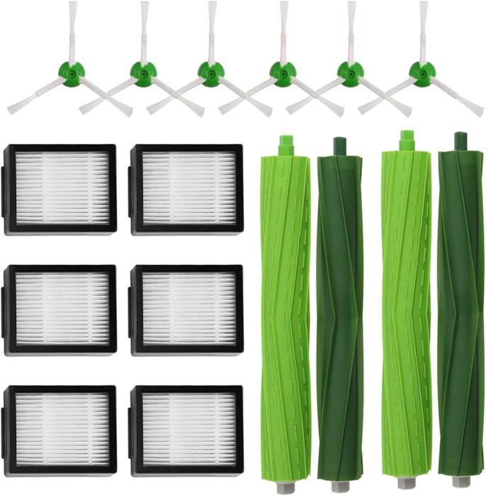 Filtres HEPA Pour Roomba E/I/J Series - Lot De 6 - Compatible I7, I8, J7, E5, Etc.