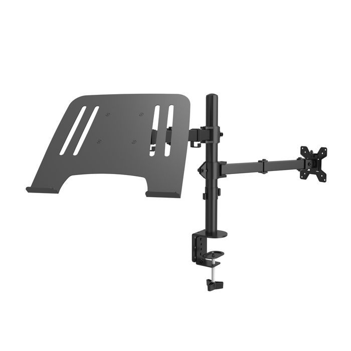 Audizio CMA10G - Support Écran Ordinateur 17-32 Pouces - Réglable En Hauteur, Inclinable, Ressort à Gaz, VESA 75/100, Poids Maximal De 9kg, Idéal Pour Ajuster La Position De Votre Écran De PC