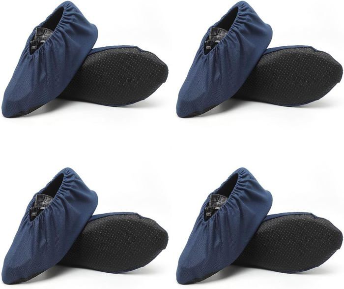 Lot de 50 paires de surchaussures lavables antidérapantes - Gris
