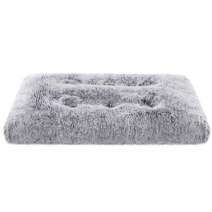 Comparer les prix de Panier pour Chien 80 x 50 cm Rembourrage Moelleux Lavable en Machine Coussin pour Chien Gris Ombré