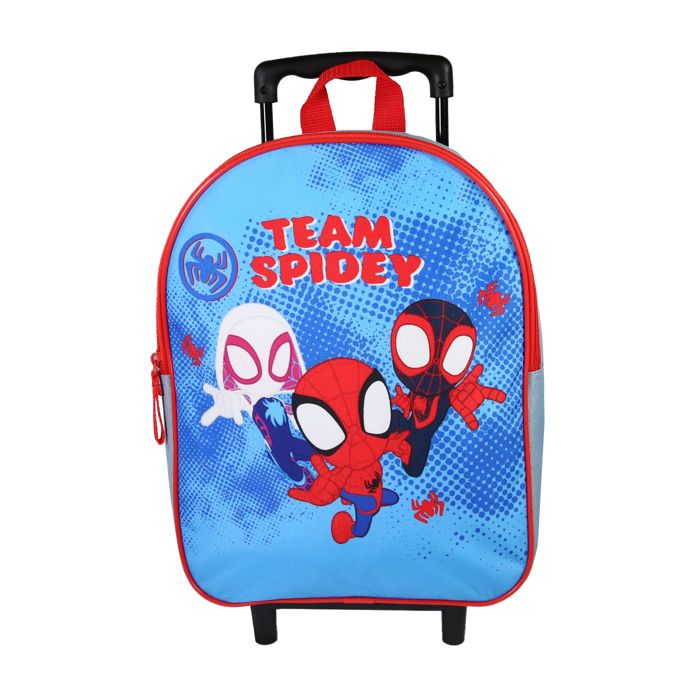 Bagtrotter - Spider-Man - Sac à Dos Scolaire à Roulettes - Bleu Ciel - 1 Compartiment Zippé - Bretelles Matelassées -... Bagtrotter - Spider-Man - Sac à Dos Scolaire à Roulettes - Bleu Ciel - 1 Compartiment Zippé - Bretelles Matelassées -...