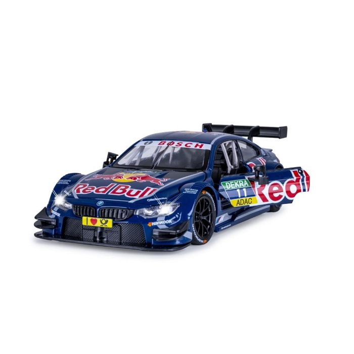 Miniature voiture - JAMARA - 402629 - BMW M4 DTM 1:24 - Bleu DIECAST métal - Feux LED portes ouvrantes