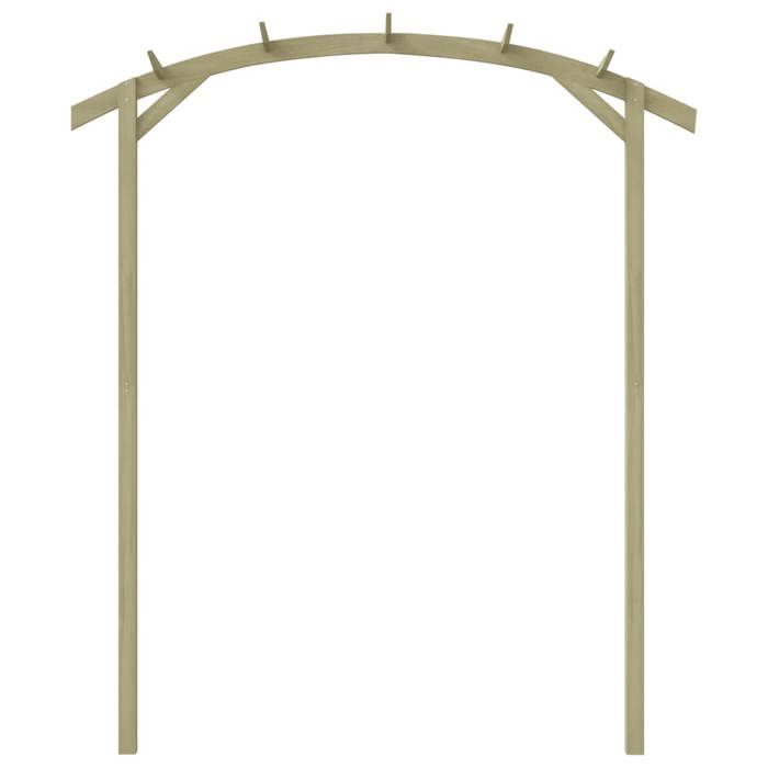 “Winter SaleTOP Arche à Rosiers Vert - Pergola de jardin 180x210x40cm - bois de pin imprégné PRO34045