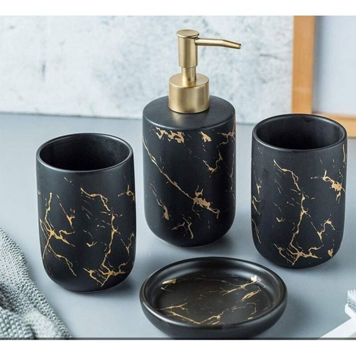 Lot De 18 Mini Accessoires Salle De Bain Et Salon – Maison De Poupée – Baignoire, Douche, Pantoufles, Brosse à Dents, Papier Toilette, Canards – Résine – Dès 3 Ans (surveillance)