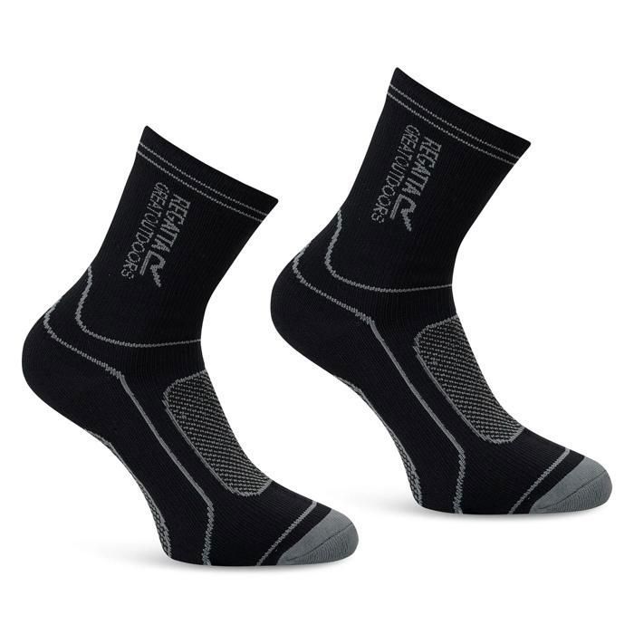 Chaussettes imperméables Regatta - black/granit Chaussettes imperméables Regatta - black/granit
