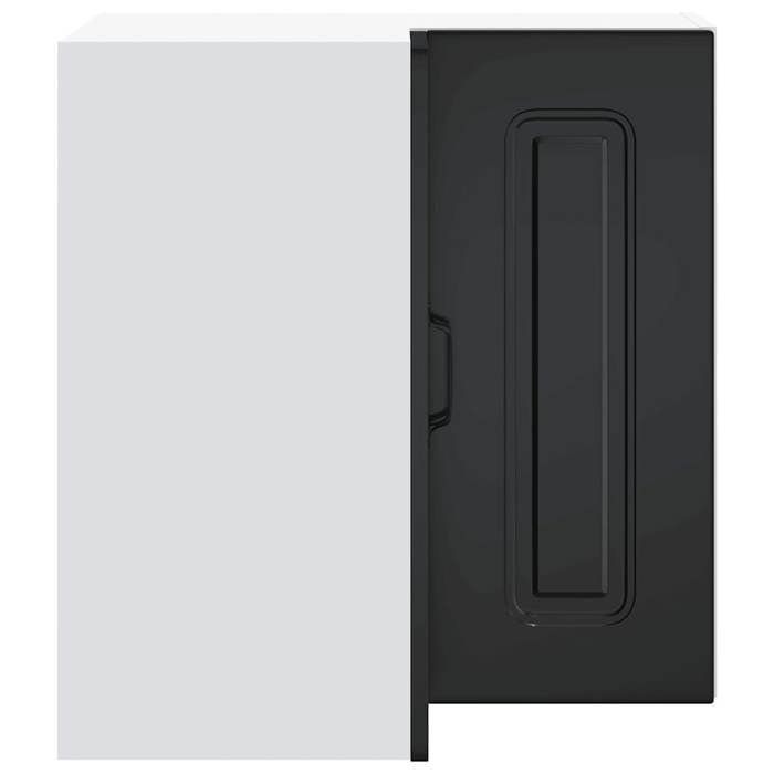 Elégant Placard suisine Noir - Armoire murale dangle de cuisine Kalmar noir bois dingénierie PRO3171091841525