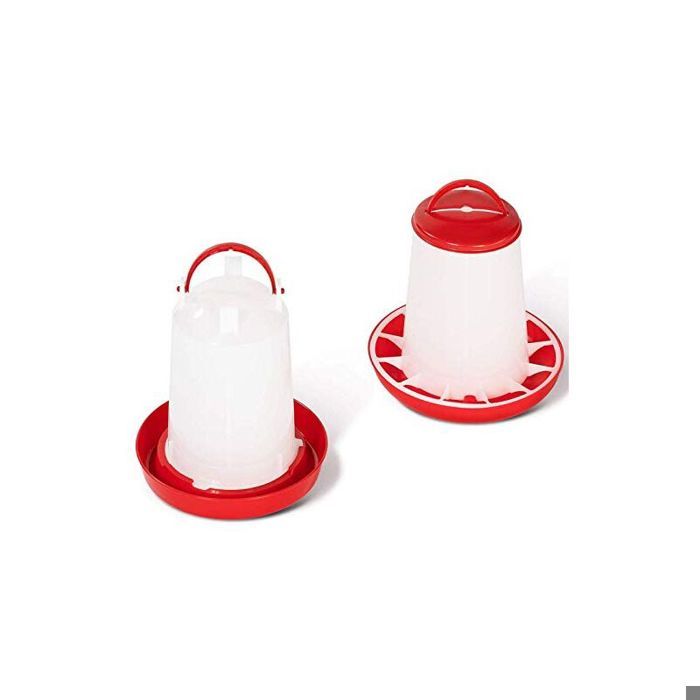 Lot mangeoire 3 KG et Abreuvoir 3L pour Poules et volailles