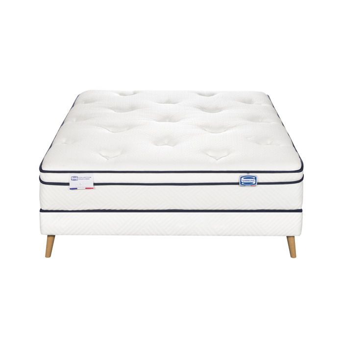 Ensemble LINEGALE matelas ressorts ensachés 160x200 ferme H27 + 2 sommiers Ensemble LINEGALE matelas ressorts ensachés 160x200 ferme H27 + 2 sommiers