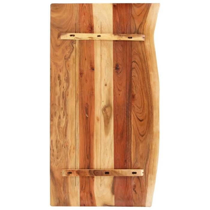 6994 Dessus de meuble-lavabo de salle de bain - vidaXL - bois dacacia massif - 100 x 52 x 25 cm - Robuste et durable14 kg