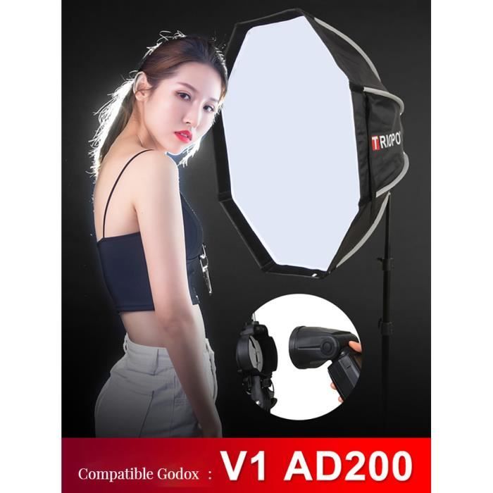 Triopo 55 Cm 65 Cm 90 Cm 120 Cm Speedlite Portable Octogonal Parapluie Softbox Grille En Nid D'abeille Flash Extérieur SoftBox Pour Godox Canon  44