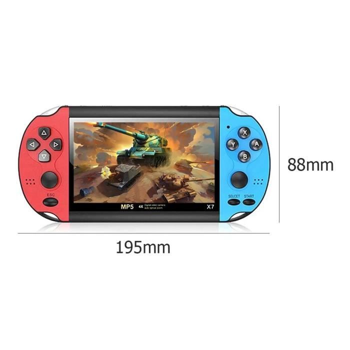 Console Portable Rétro Gameboy Avec 3000 Jeux Intégrés - Écran HD 4,3 Pouces Et Double Joystick - Parfaite Pour Les Fans De Jeux Classiques