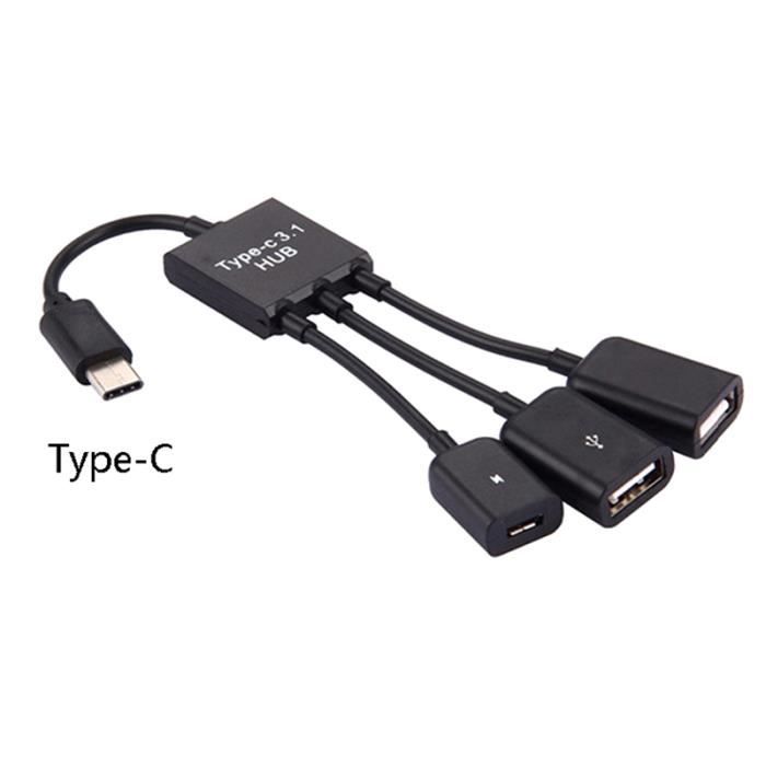 Achetez XQ-ZH003 Type C Vers USB 3.0 OTG Câble Adaptateur USB C Connecteur  de Données de L'imprimante de L'appareil Photo du Téléphone Mobile de Chine