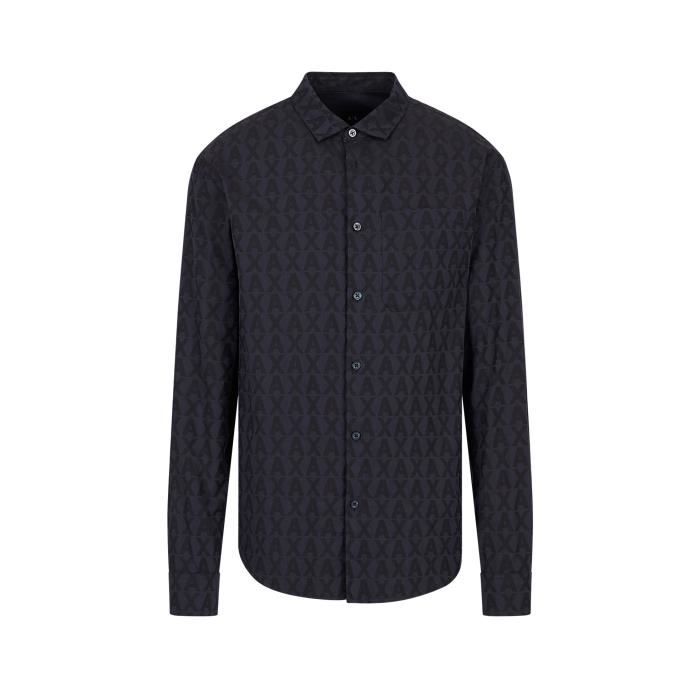 Comparer les prix de Chemise Armani Exchange - dark navy/black word - M
