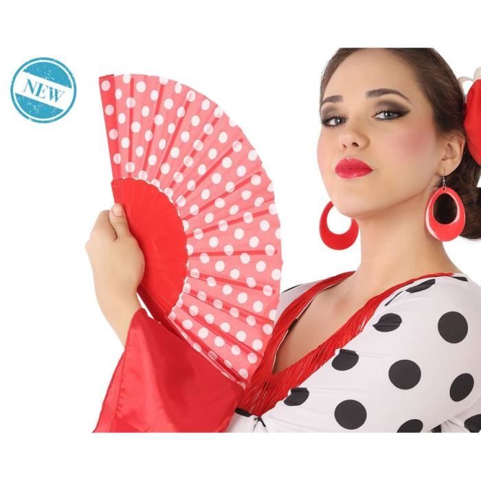 Atosa Eventail Espagnol Rouge Cdiscount Jeux Jouets