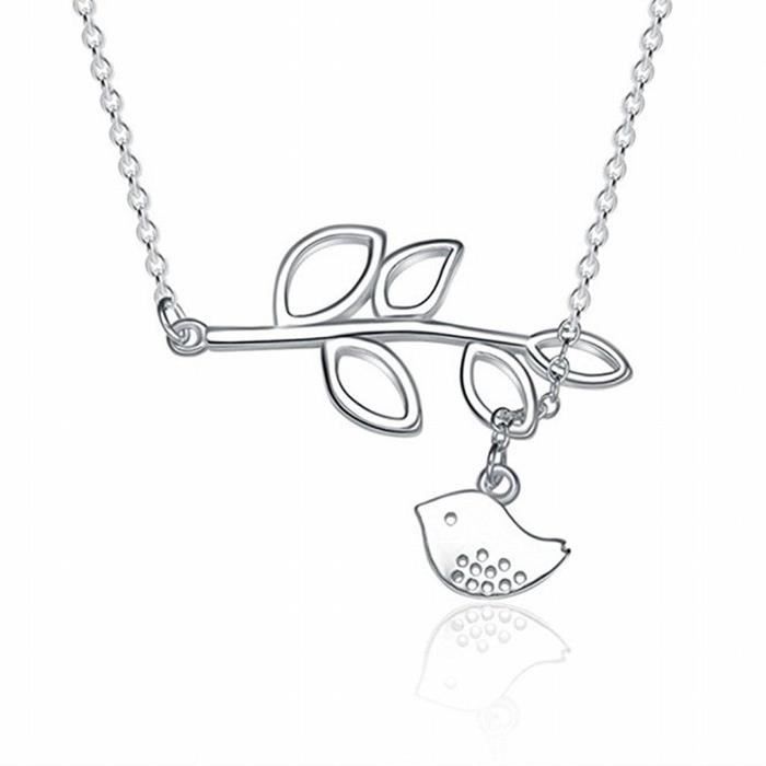 Fashion Femmes Feuilles Feuille Collier Pendentif Pull Chaîne Bijoux Artisanat Cadeau