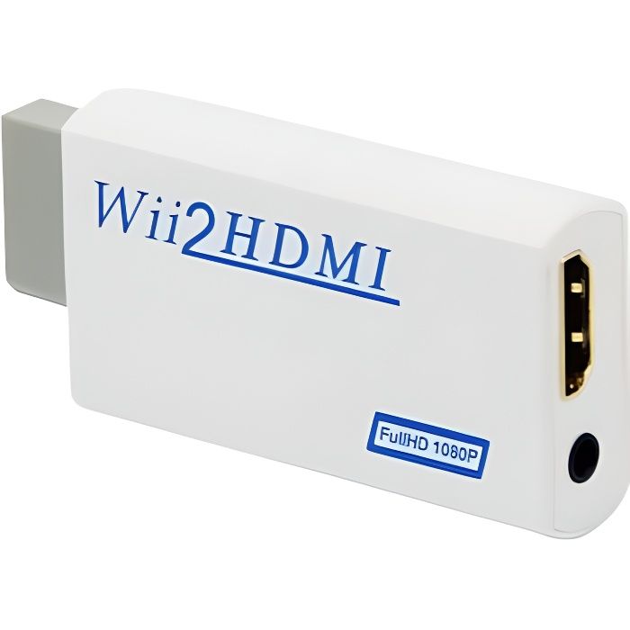 Convertisseur HDMI - Wii - 1080P - Vidéo et audio