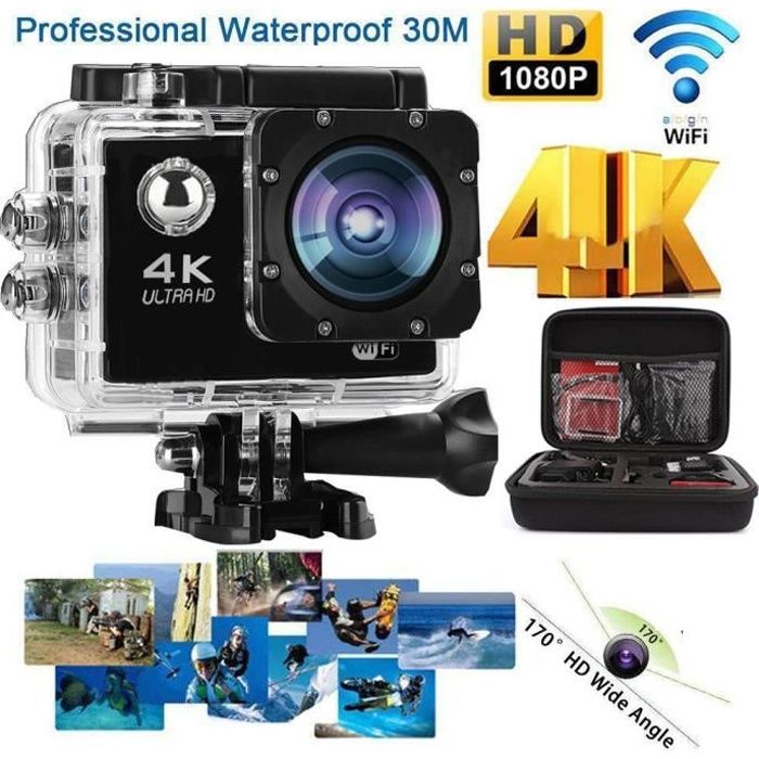 CAMÉRA D'ACTION HD 1080P Écran LCD Étanche 30 M Caméra D'Action Sportive po4395 EUR 19,19 - FR