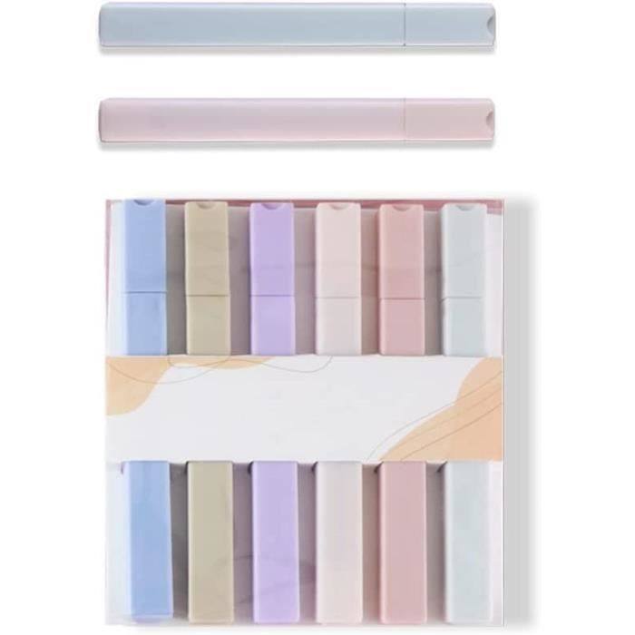 Stylos Bible Lot De 12 Stylos Mr. Pen - 6 Surligneurs Pastel 6 Stylos Noirs, Encre Sans Bavure, Idéal Pour Bible/étude