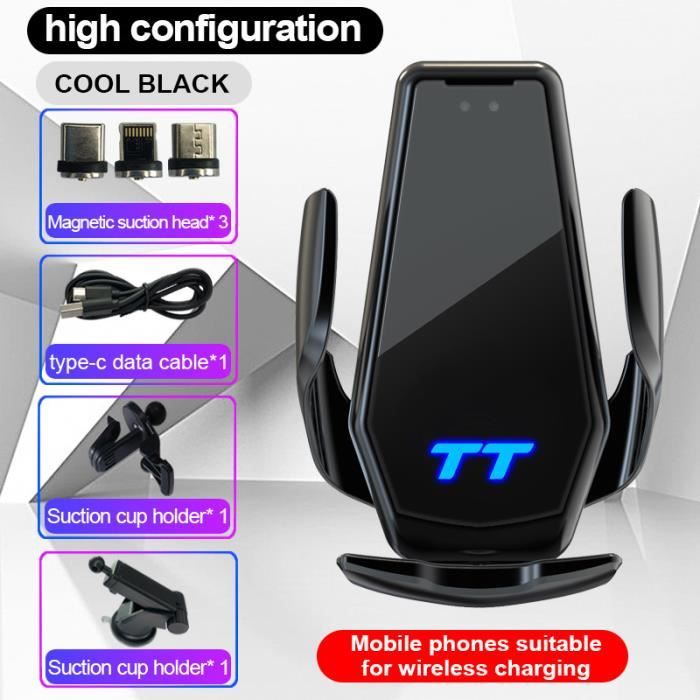 TT - Support de téléphone de voiture universel à chargement sans fil intelligent, Accessoires pour Audi, Gods